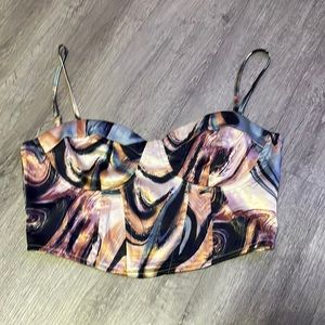 Colorful corset top
